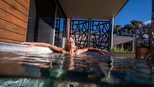 Suzie Batten says her hot tub improves her sleep, relaxes her and helps her recover from exercise. She plans to install a sauna too. 