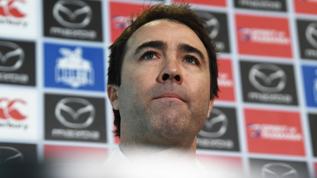 Career coach? Brad Scott maintains he is yet to speak to other clubs.