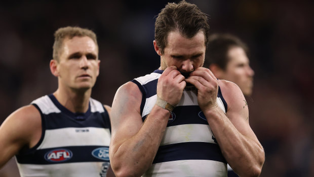 Geelong lost the 2021 preliminary final. 