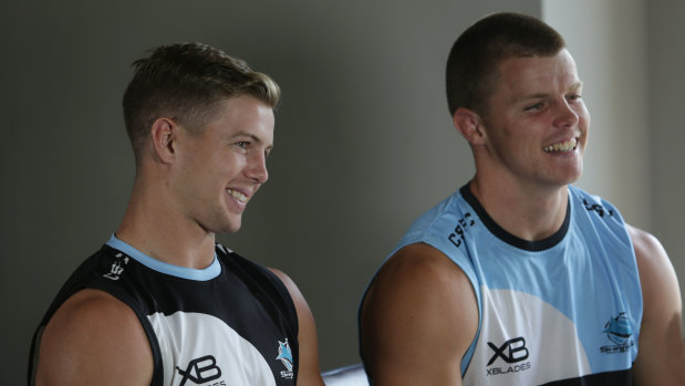 Staying put: Blayke Brailey will play on with his brother Jayden at Cronulla.