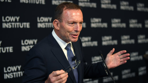 Former PM Tony Abbott told the Lowy Institute for International Policy "it would not be possible for a credible Australian government to ignore any abrogation of the 'one country, two systems' arrangement for Hong Kong".