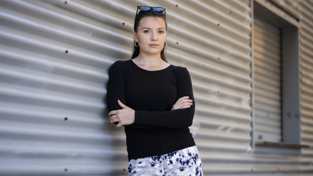 International student Kateryna Shulha was underpaid at two Sydney restaurants. 