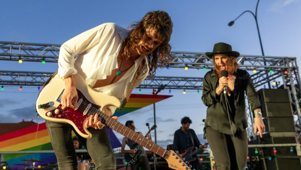 Perth locals Abbe May and the Southern River Band.