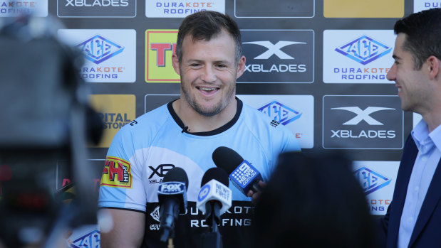 The future of Josh Morris at the Sharks is in the balance.