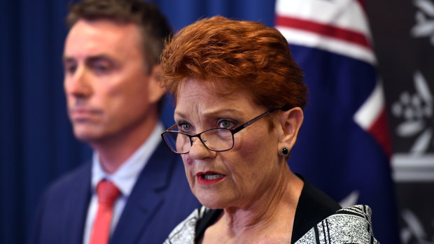 Queensland Senator and One Nation leader Pauline Hanson.