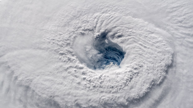 Hurricane Florence, as seen from the International Space Station.