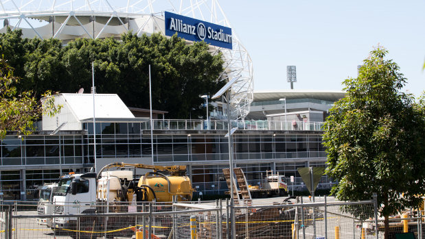 Minor works have begun towards the demolition of Allianz Stadium.