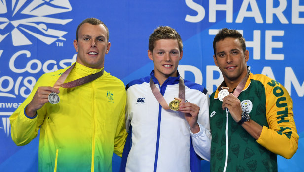 Chalmers finished second in the 100m freestyle final. 