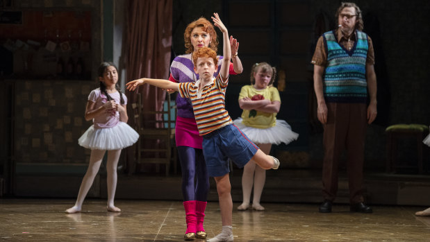 Kelley Abbey, Jamie Rogers and the cast of Billy Elliot.