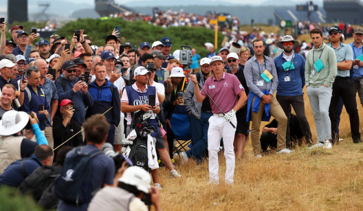 Cameron Smith on the 15th hole at St Andrews.