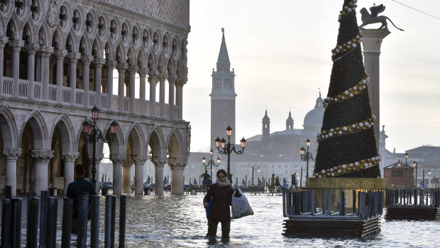 Venice is facing more intense floods as it battles to recover from the exceptional high tide that hit it in November, causing massive damage. 