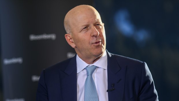 David Solomon, chief executive officer of Goldman Sachs, is under pressure over the banks ongoing ties to Russia.
