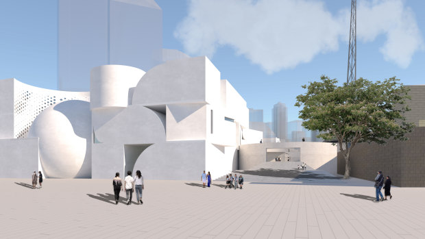 Design for NGV Contemporary, Southbank by Jiali Sun, Melbourne School of Design.