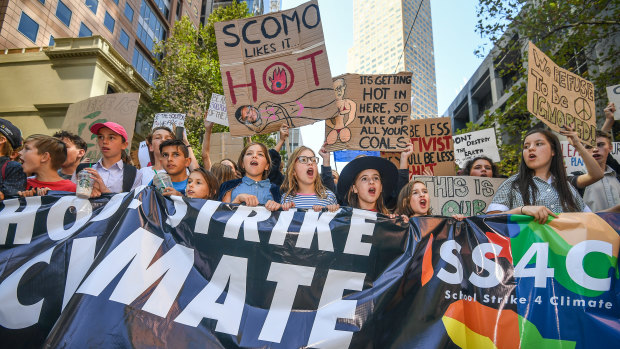 School strike for climate change in March. 