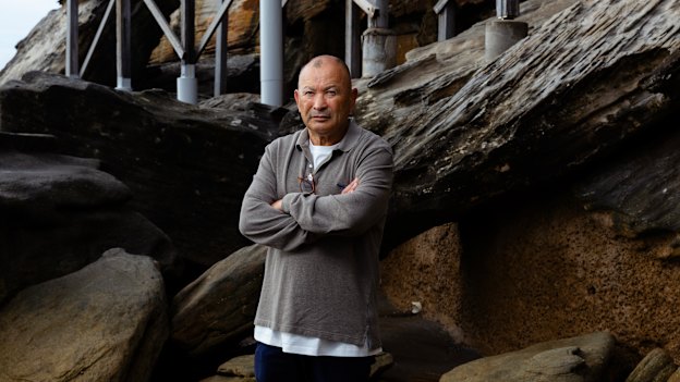 Eddie Jones poses for a portrait in Coogee.