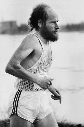 Donald Ritchie runs at the New York Invitational at Flushing Meadow Park, New York, 1979.