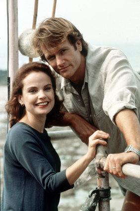 Sigrid Thornton and William McInnes in the original SeaChange.