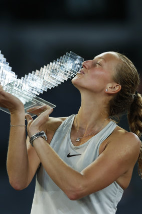 Victory in Madrid: Petra Kvitova.