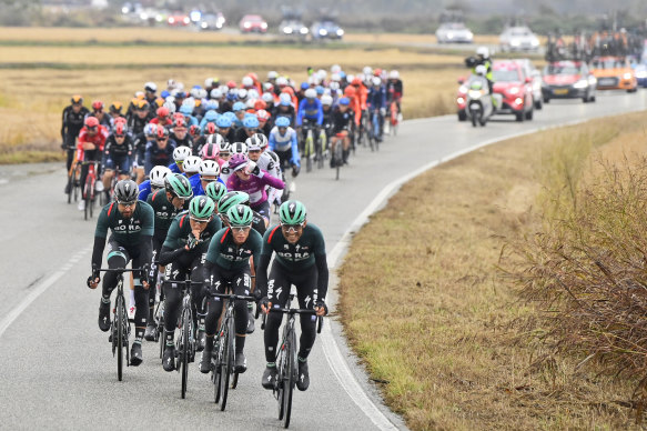 Riders protested against the length of the 19th stage.