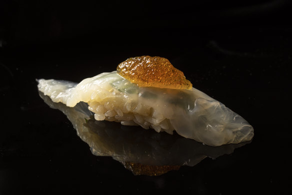 Jellyfish nigiri.