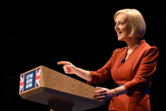 Prime Minister Liz Truss delivers her keynote speech on the final day of the Conservative Party Conference.