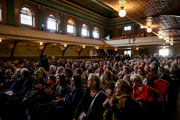 An emergency meeting was held at Fitzroy Town Hall last October after the now-cancelled decision to close cohealth’s Collingwood clinic. 