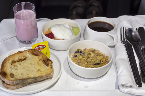 Two Qantas passengers were unhappy with the lack of meal service on recent flights.