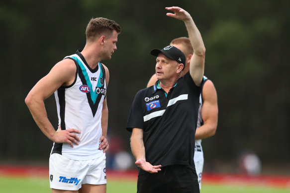 Port Adelaide are one of four teams set for a temporary move to Queensland.