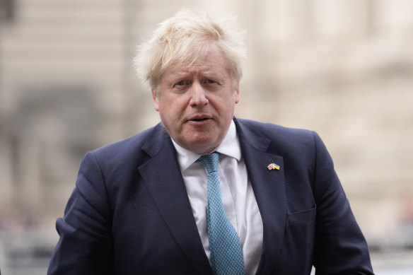 Britain’s Prime Minister Boris Johnson on Tuesday in London.