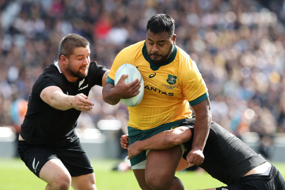 Taniela Tupou did not return in the second half for the Wallabies.
