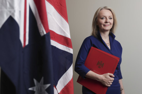 British Trade Secretary Liz Truss visited Australia in September to discuss a post-Brexit trade deal.