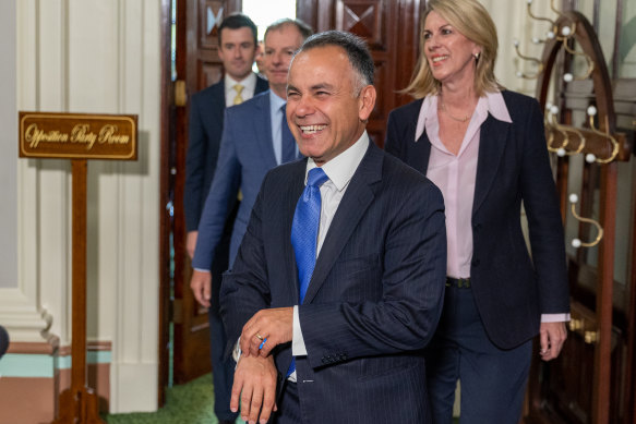 John Pesutto after being named the new leader of the Victorian Liberal Party.