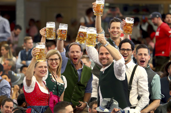 The opening of the 186th ‘Oktoberfest’ beer festival in Munich, Germany in 2019.