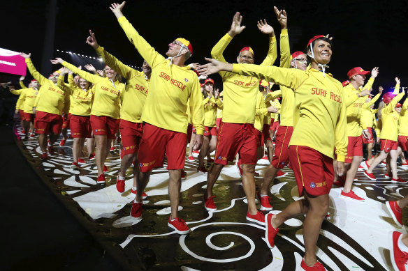 Surf Life Savers featured in the Gold Coast’s 2018 Commonwealth Games opening ceremony.
