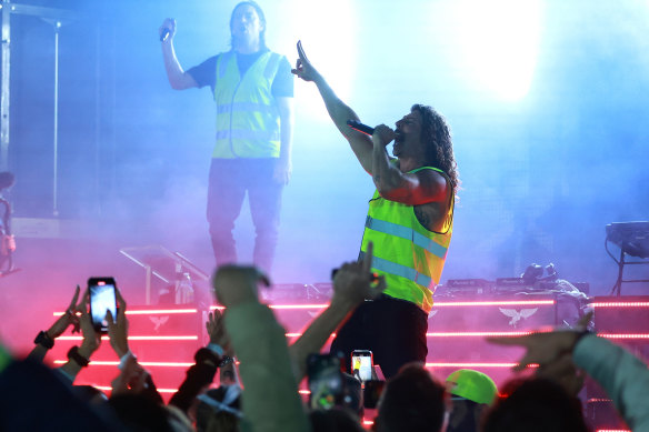 Peking Duk performing at the Zatopek.