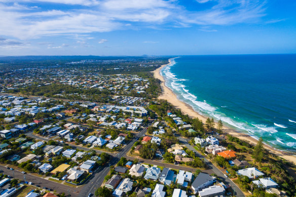 House values in the Sunshine Coast fell in the July quarter, CoreLogic data showed.