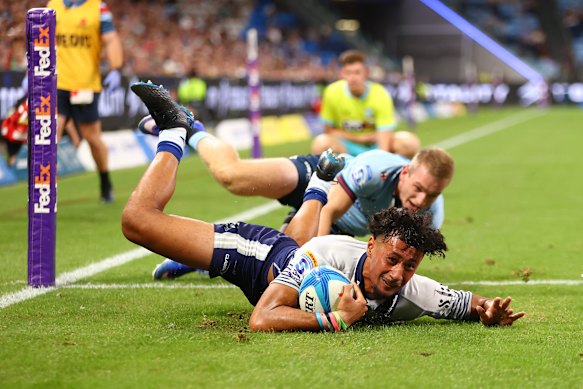 Codemeru Vai goes over for the Blues.