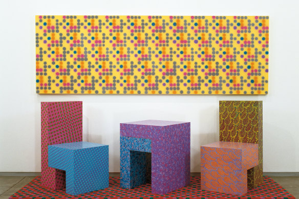 Furniture installations by Howard Arkley  will be on display at the Melbourne Art Fair.