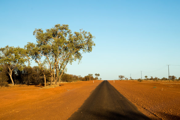The Tanami Road north-west of Alice Springs: “The problem is the closest place is 250kms away.”