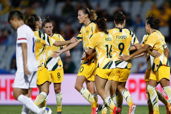 The Matildas are hoping an ease to the rain will allow them to play Thailand on Monday.