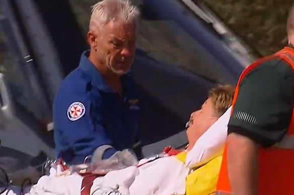 Schindler was airlifted to John Hunter Hospital, Newcastle, after the attack.