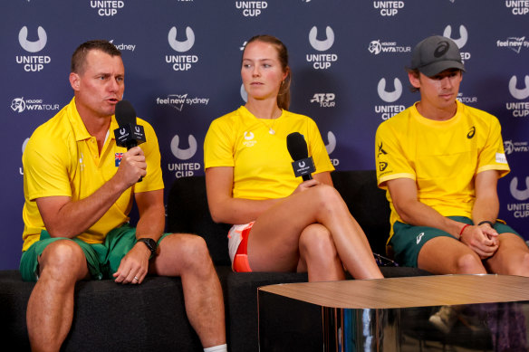 Team Australia captain Lleyton Hewitt ahead of the 2025 United Cup.