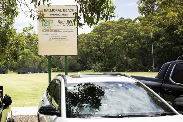 Casual parking at Balmoral Beach can cost $10 an hour.
