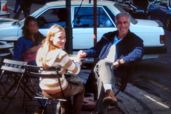 Chauntae Davies pictured with Epstein in an undated still from Netflix’s documentary Jeffrey Epstein: Filthy Rich.