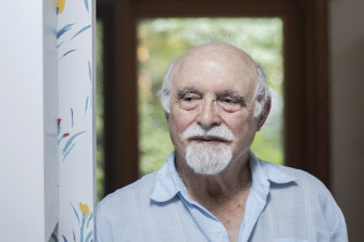 Retired scientist Allan Frey at his home in Maryland. Long ago, he found that microwaves can trick the brain into perceiving what seem to be ordinary sounds. 