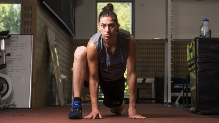 Capitals centre Marianna Tolo has needed two knee reconstructions in her career. 