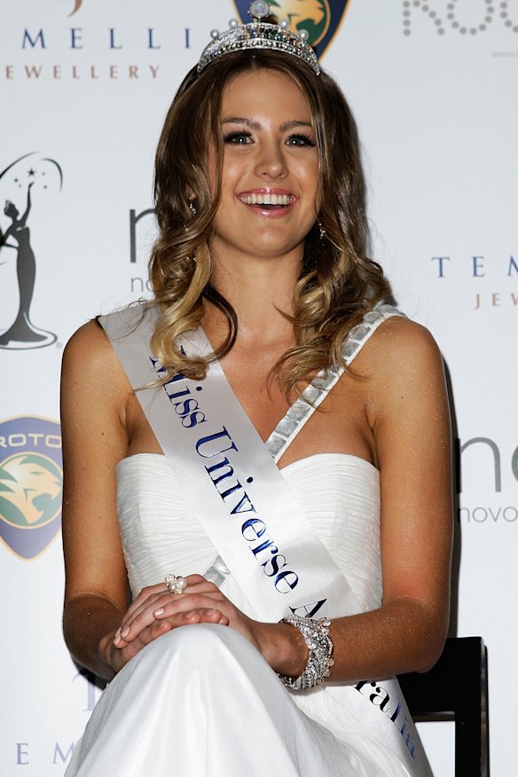 Franklin says the style when she won Miss Universe Australia in 2010 was terrible, but was “part of who I am”.