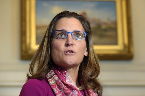 Canadian Foreign Minister Chrystia Freeland.