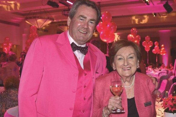 Paul Walshe with Dorothy Service, wife of former ActewAGL chairman Jim Service, at an event in 2015.