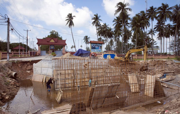 Construction around Sihanoukville